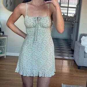 Urban Outfitters Floral Tie-Front Mini Dress